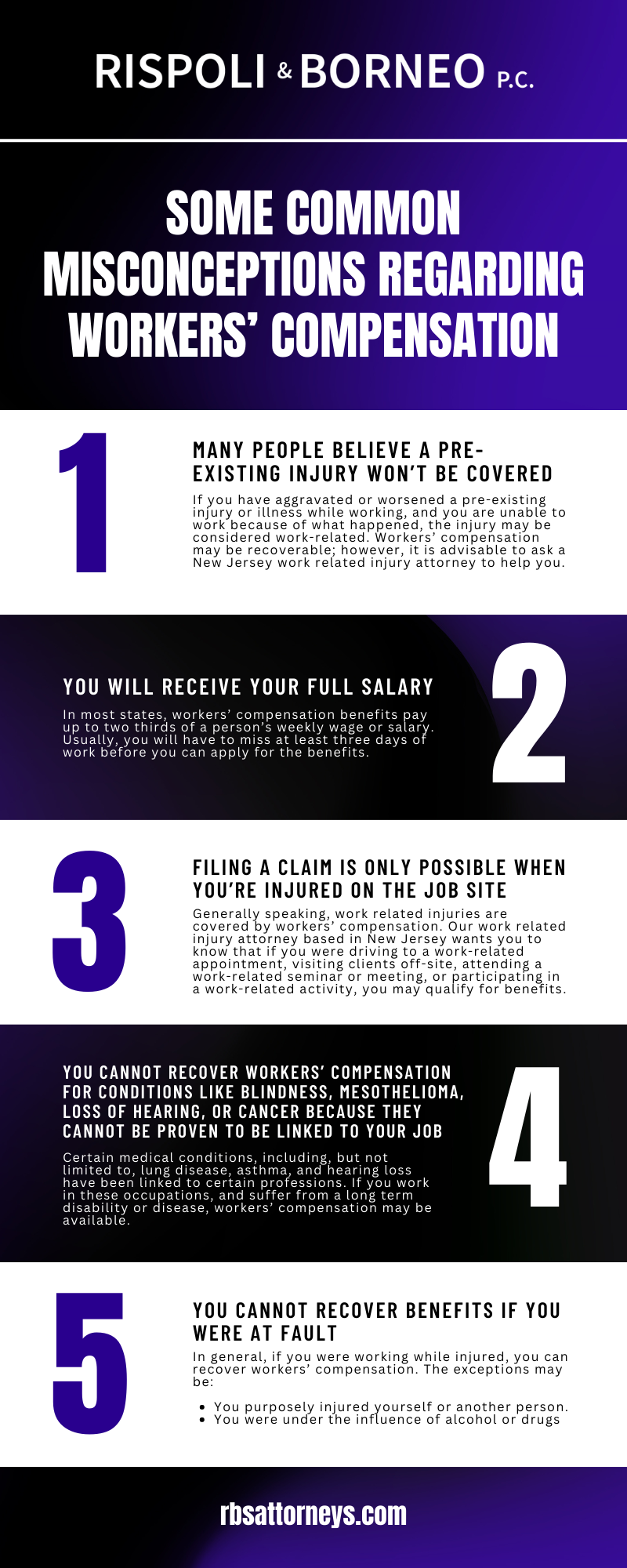 Some Common Misconceptions Regarding Workers Compensation Infographic