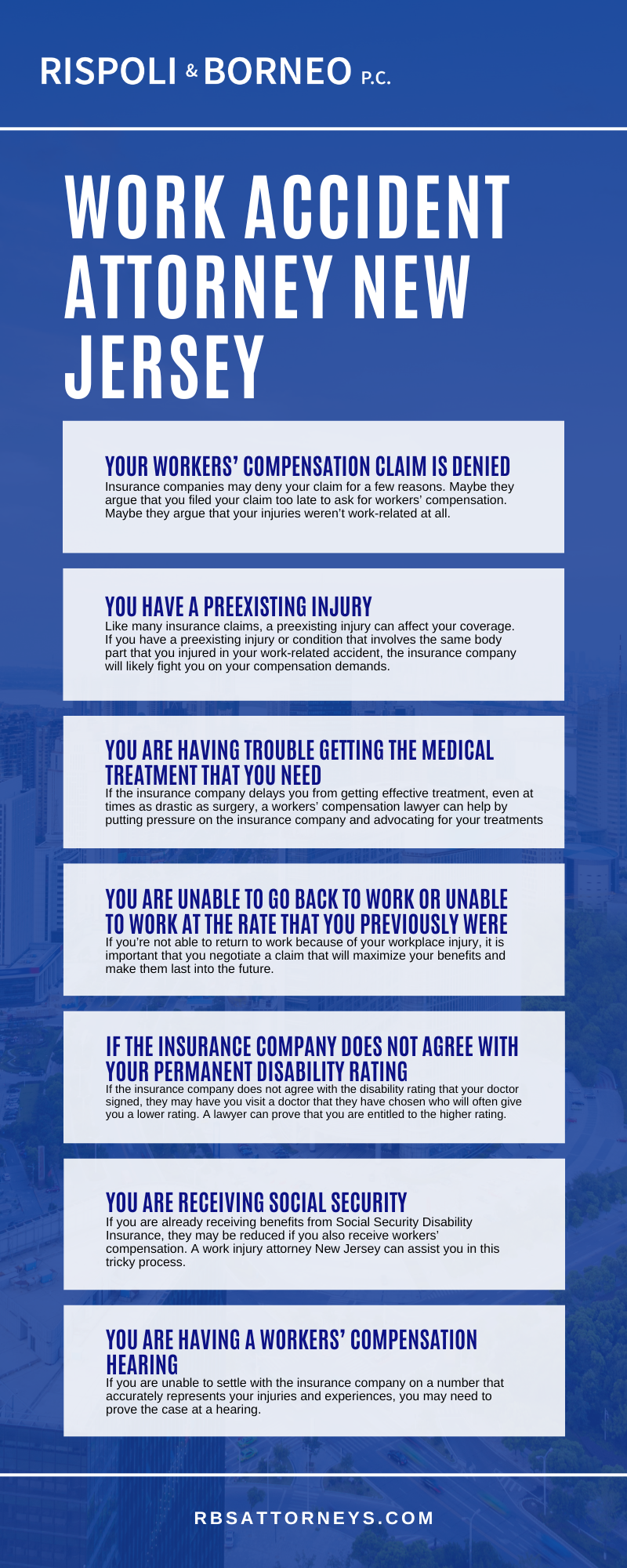 Work Accident Attorney New Jersey Infographic